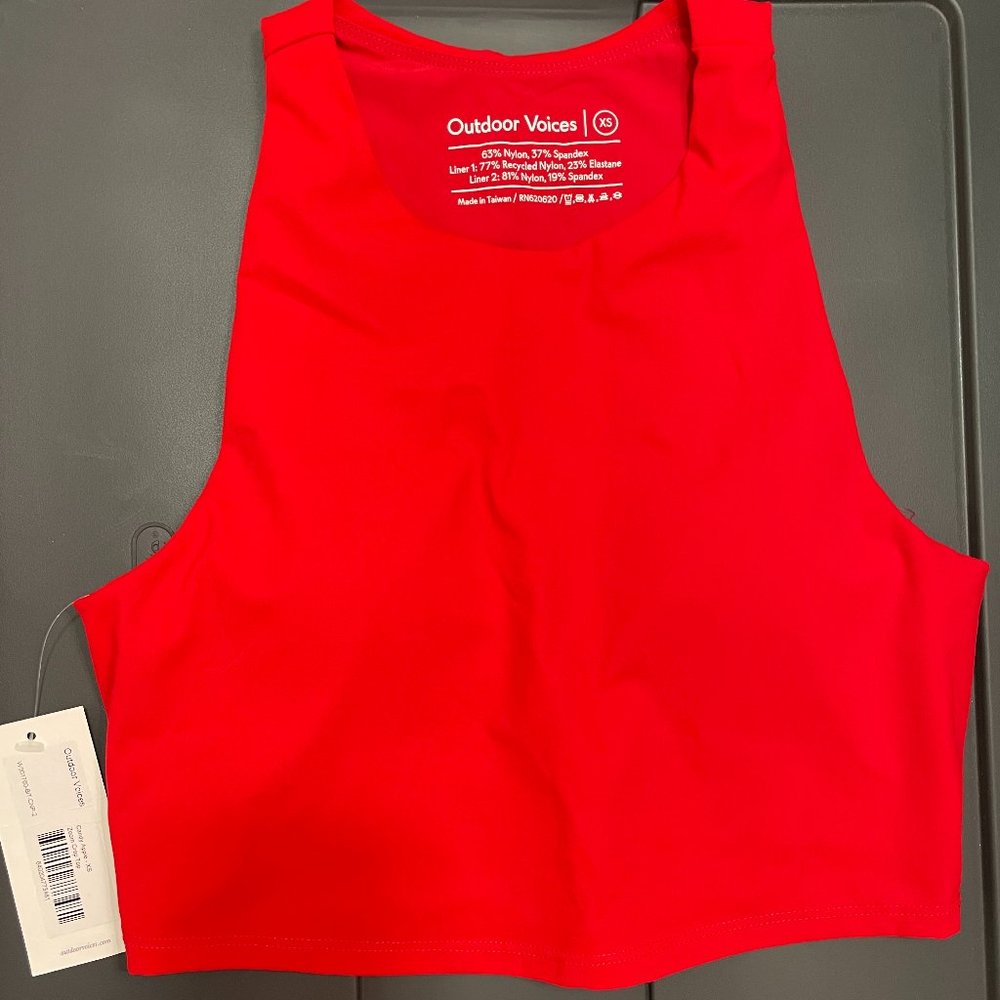 Red Outdoor Voices Superform Crop Top XS